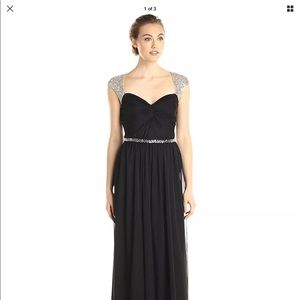 Adrianna Papell Long Beaded SMJ Gown